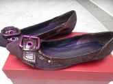 Sapatilha Apegazza Mod.viola+camurca+tam.35